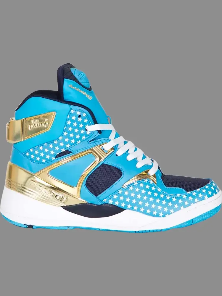 Лимитированные кроссовки major x the pump certified '25th anniversary' Reebok — изображение 1 из 1, синий