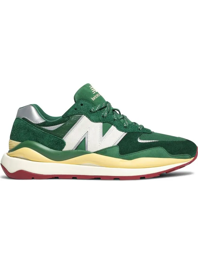 Кроссовки New Balance Bricks & Wood x 57/40 — изображение 1 из 10, зеленый