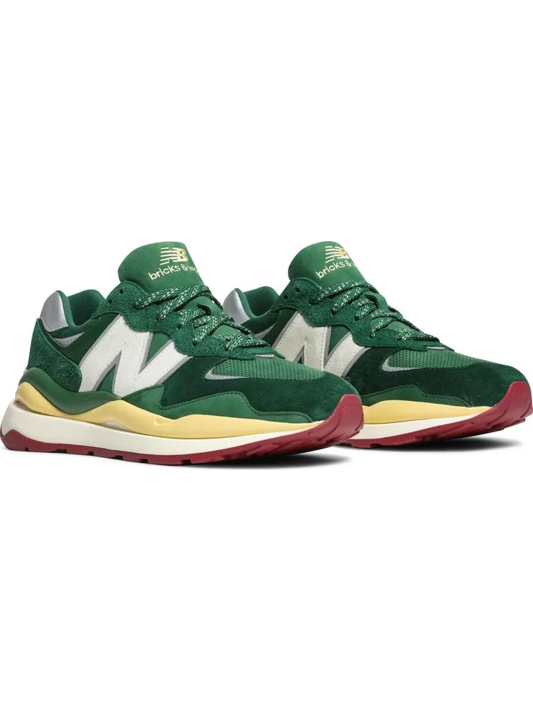 Кроссовки New Balance Bricks & Wood x 57/40 — изображение 8 из 10, зеленый