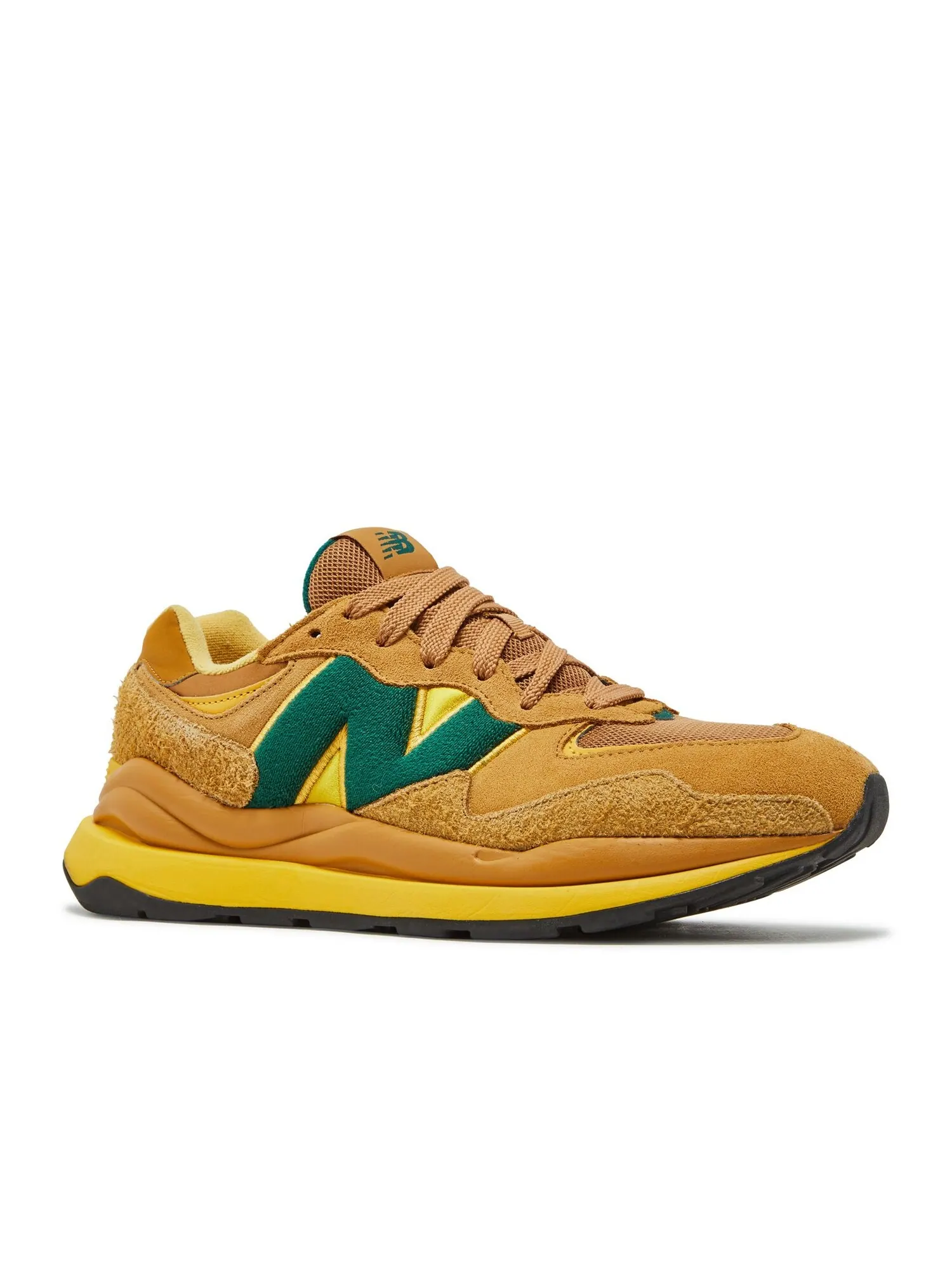 Кроссовки New Balance 57/40 'Sage Bleached Lime Glow' — изображение 2 из 4, коричневый