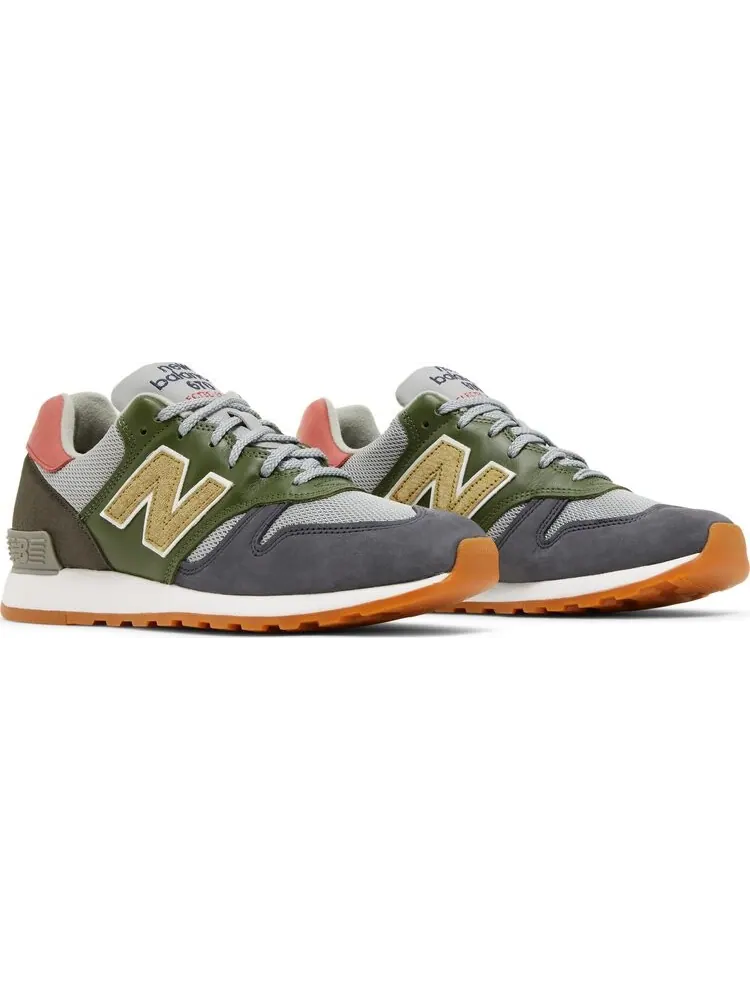 Кроссовки New Balance 670 Made in England 'Green Grey' — изображение 8 из 8, зеленый