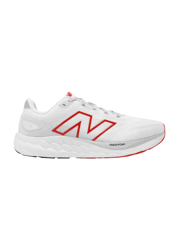 Кроссовки Fresh Foam 680v8 2E Wide 'White Red' — изображение 1 из 1, белый красный
