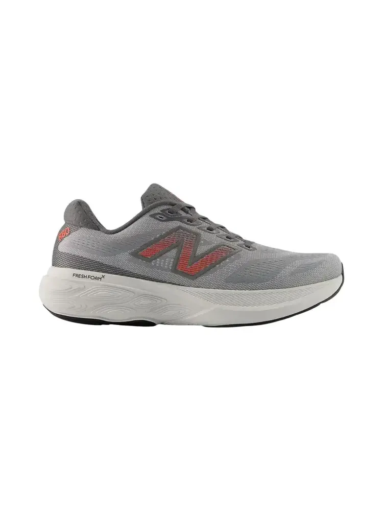 Кроссовки New Balance Fresh Foam X 880 V15 4E Extra Wide 'Slate Grey Reflection Urgent Red' — изображение 1 из 1, серый