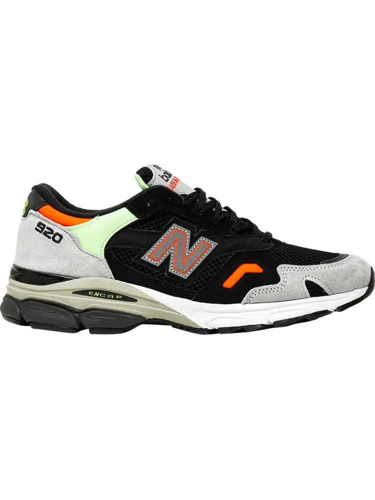 Кроссовки New Balance 920 Made In England 'Black Grey Mint' — изображение 1 из 1, черный