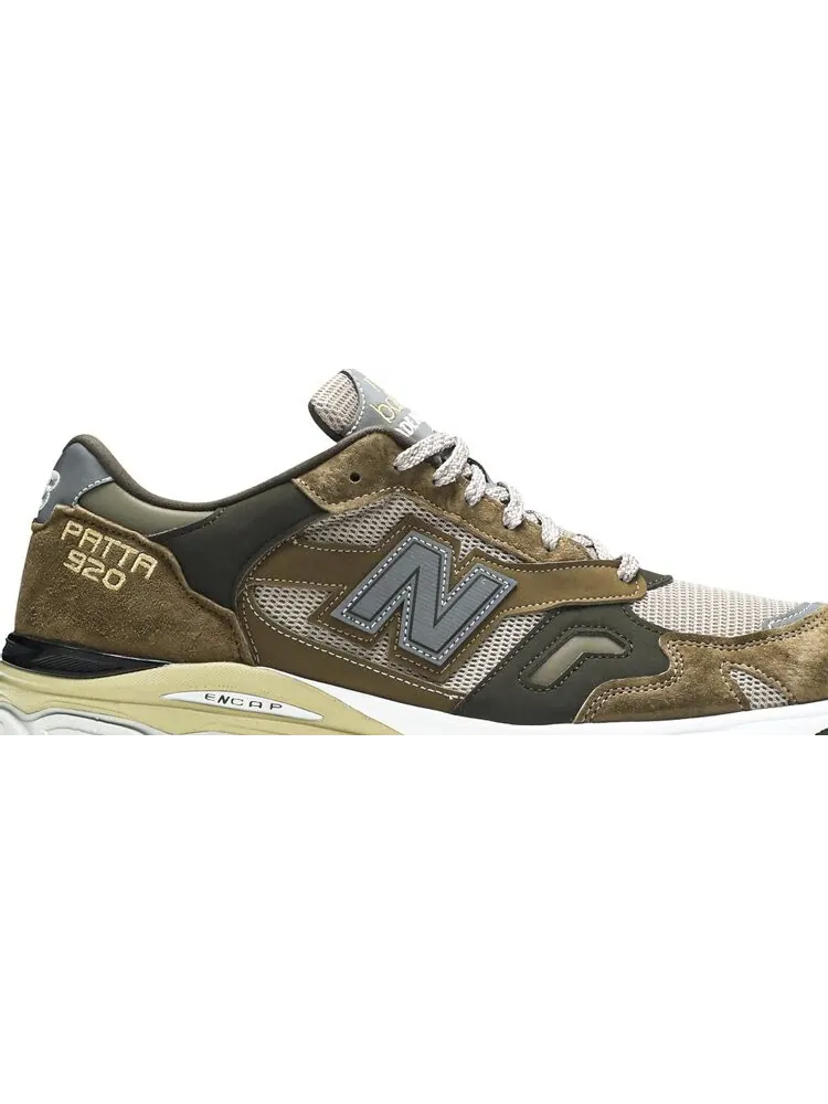 Кроссовки New Balance Patta x 920 Made In England 'Patta Green' — изображение 2 из 8, коричневый