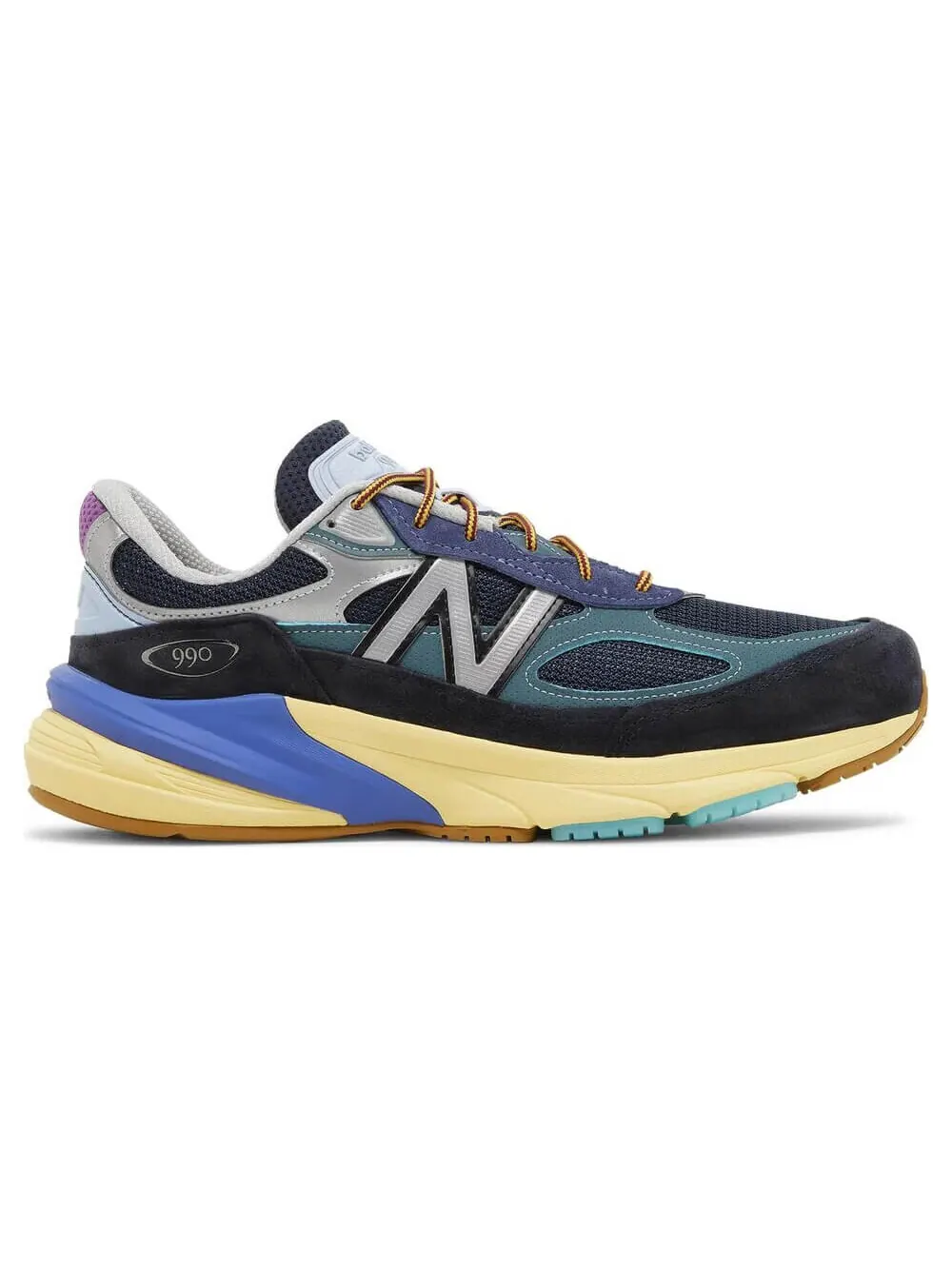 Кроссовки New Balance Action Bronson x 990v6 Made in USA Lapis Lazuli — изображение 1 из 8, голубой/черный/бежевый