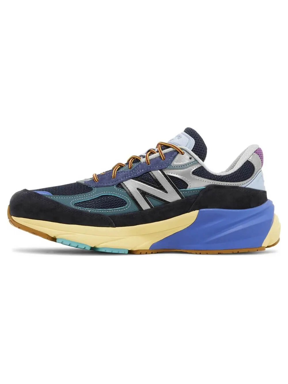 Кроссовки New Balance Action Bronson x 990v6 Made in USA Lapis Lazuli — изображение 2 из 8, голубой/черный/бежевый