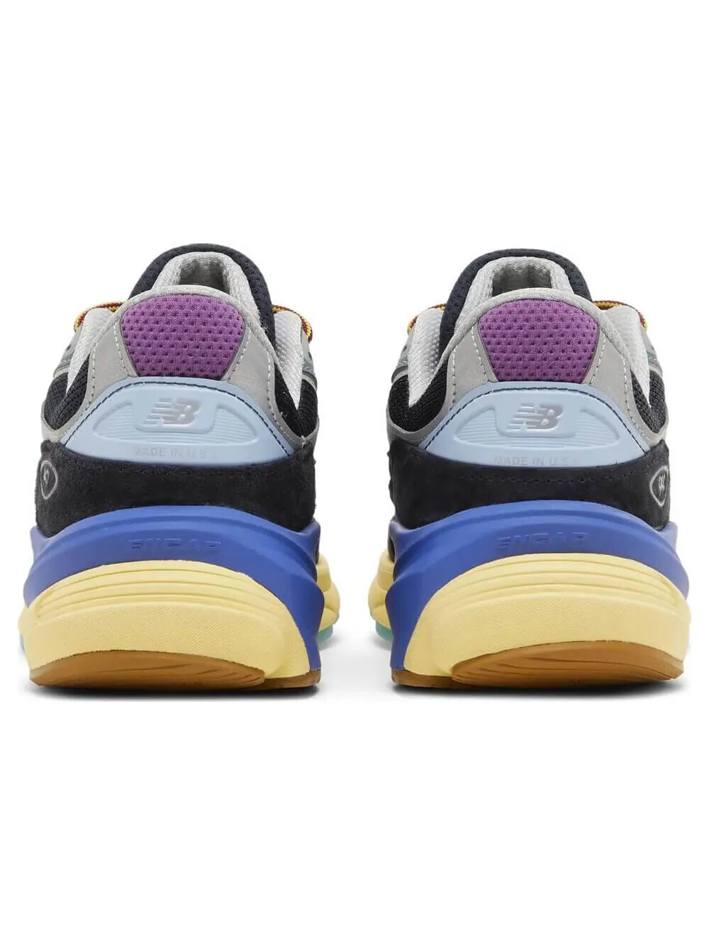 Кроссовки New Balance Action Bronson x 990v6 Made in USA Lapis Lazuli — изображение 4 из 8, голубой/черный/бежевый