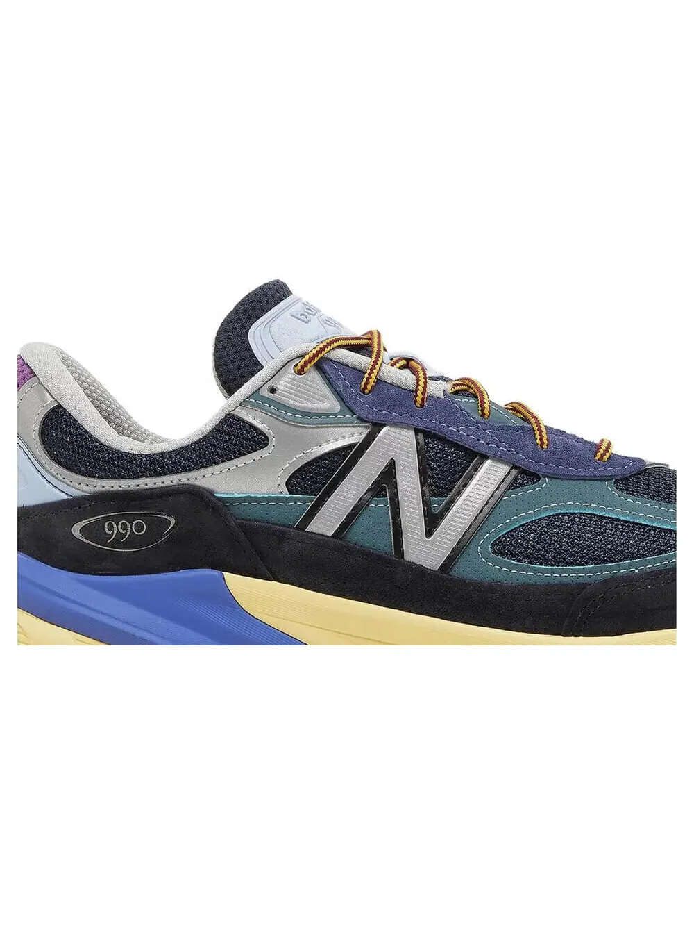 Кроссовки New Balance Action Bronson x 990v6 Made in USA Lapis Lazuli — изображение 5 из 8, голубой/черный/бежевый
