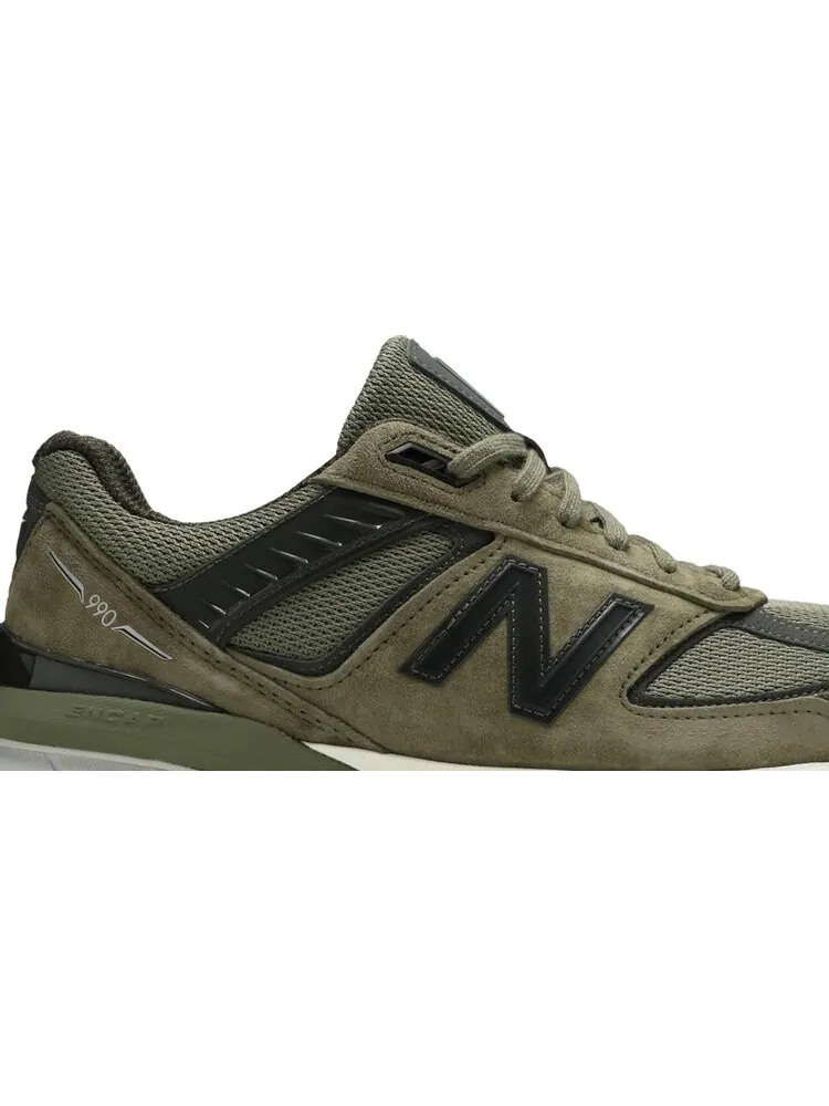 Кроссовки New Balance 990v5 Made In USA 'Covert Green' — изображение 2 из 7, зеленый