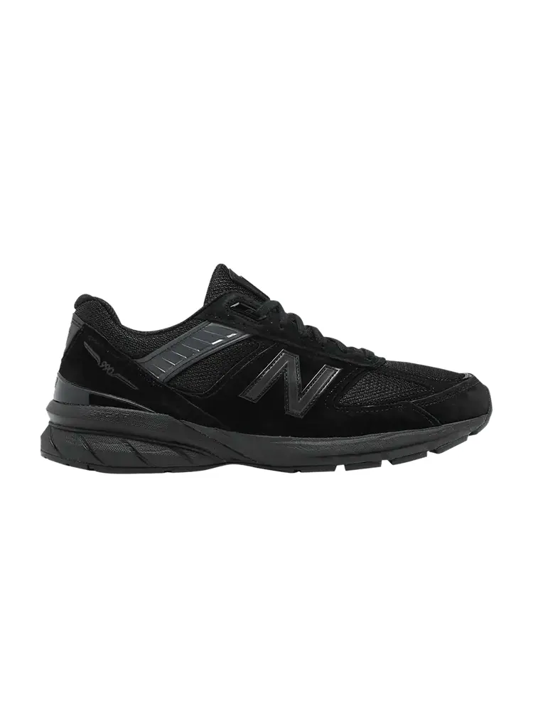 Кроссовки New Balance 990v5 Made in USA 2E Wide Triple Black — изображение 1 из 1, черный