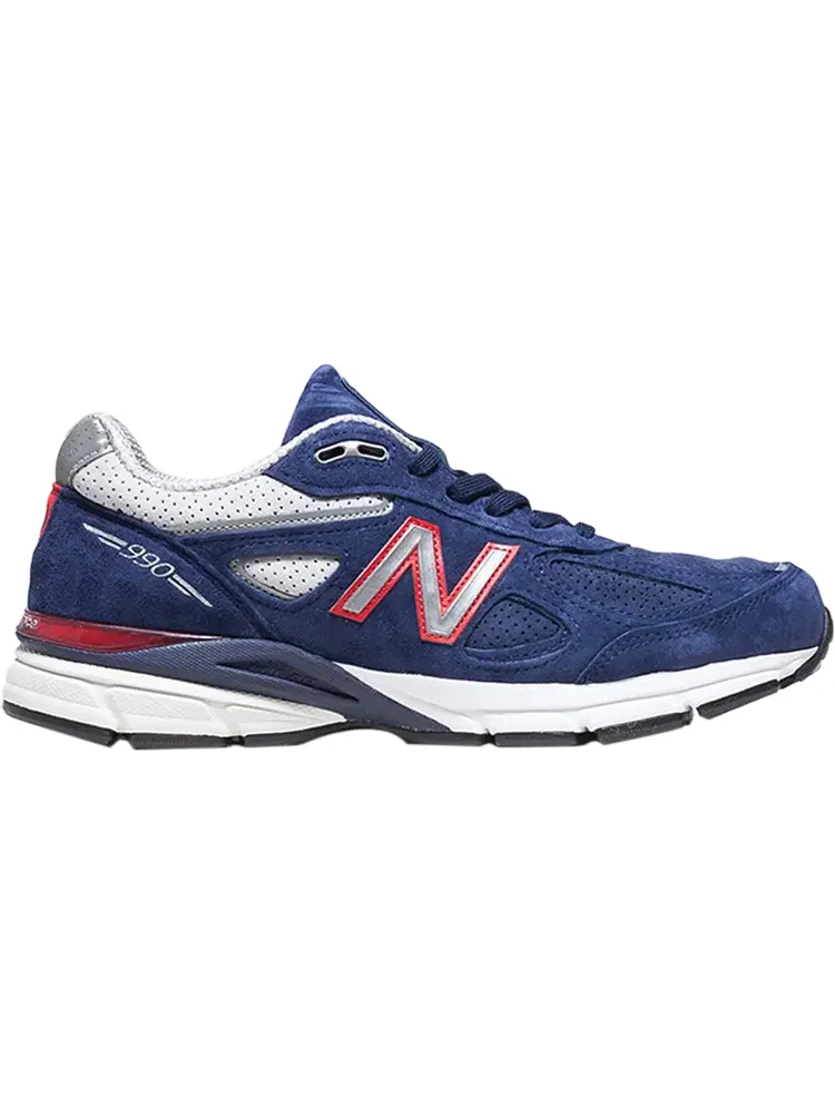 Кроссовки New Balance 990v4 Made in USA 'Navy Red' — изображение 1 из 1, синий
