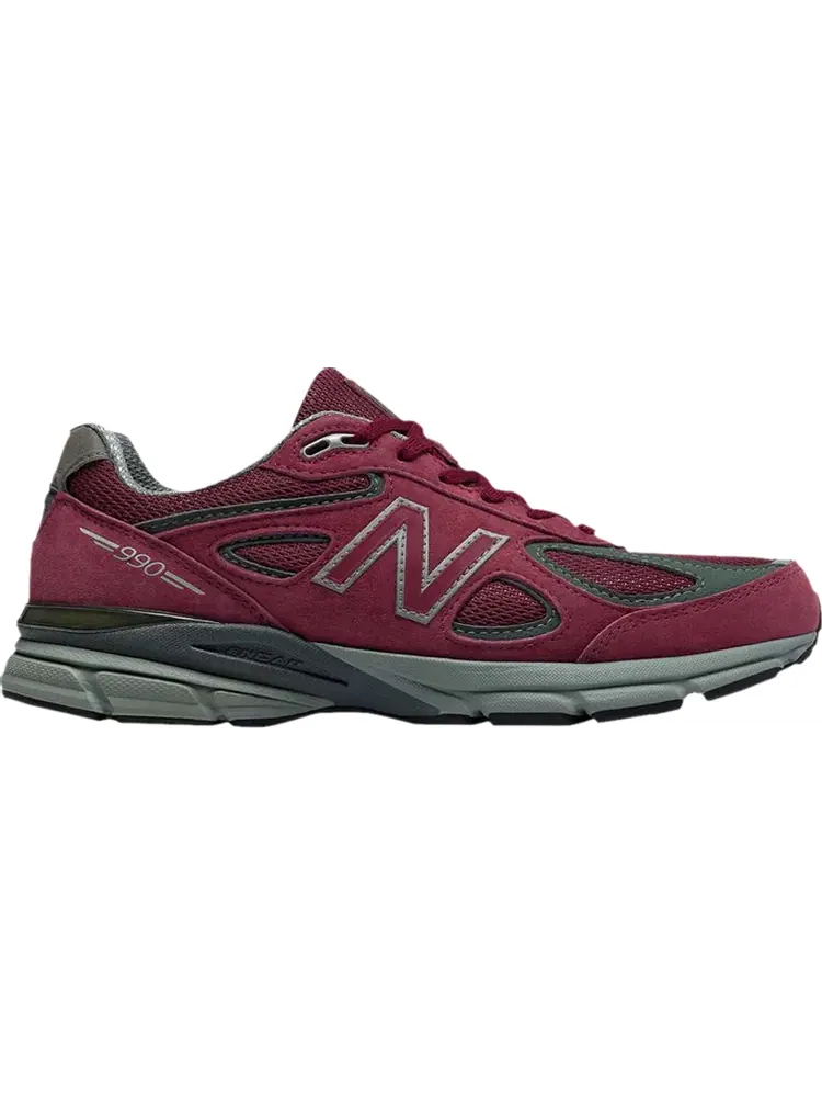 Кроссовки New Balance 990v4 Made In USA 'Burgundy' — изображение 1 из 1, красный