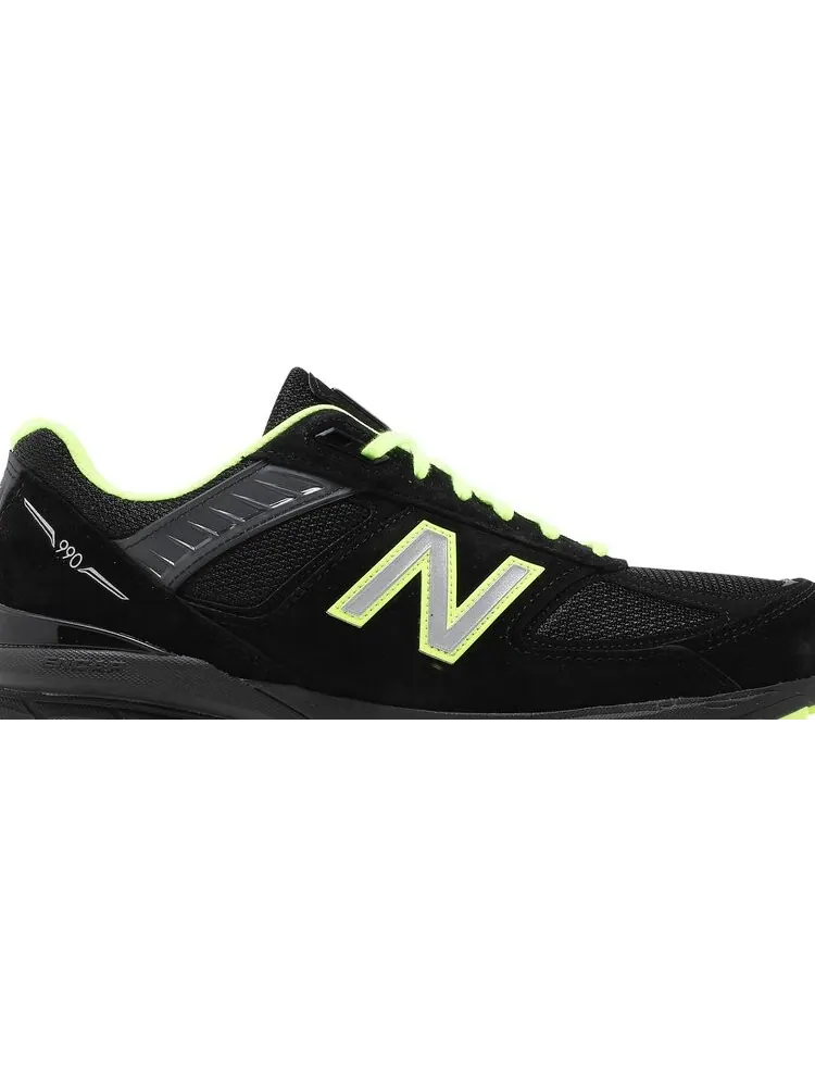 Кроссовки New Balance 990v5 Made in USA 'Black Hi Lite' — изображение 2 из 8, черный