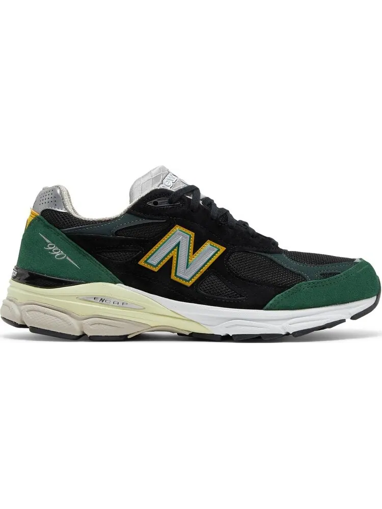 Кроссовки New Balance 990v3 Made In USA 'Black Green' — изображение 1 из 8, черный