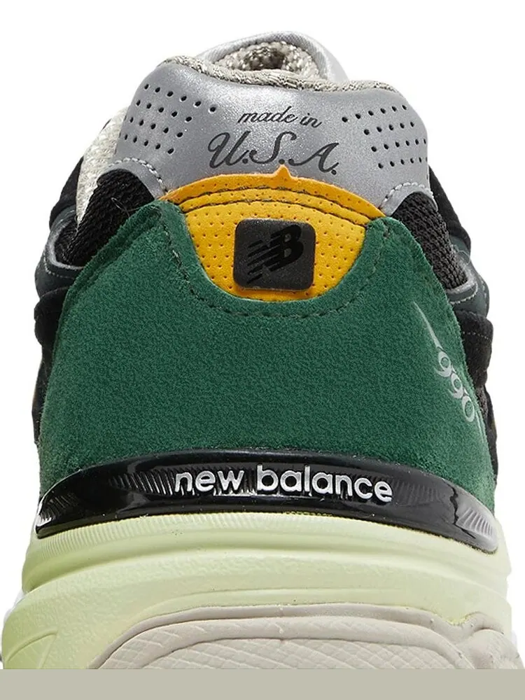 Кроссовки New Balance 990v3 Made In USA 'Black Green' — изображение 7 из 8, черный
