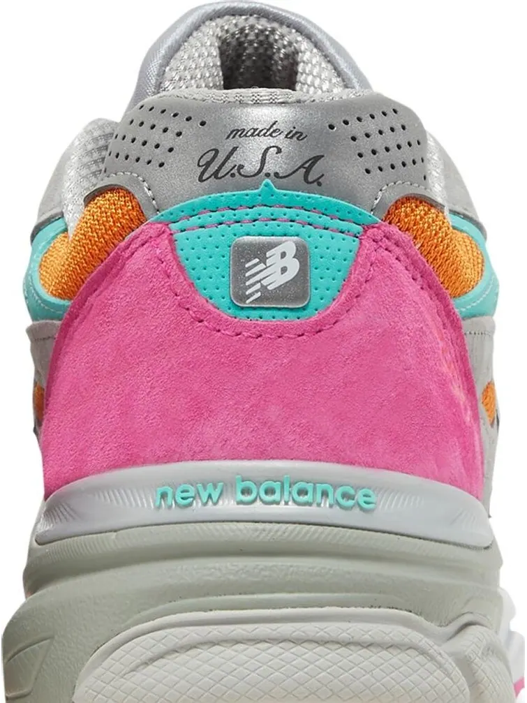 Кроссовки New Balance DTLR x 990v3 Made In USA 'Miami Drive' — изображение 7 из 8, серый