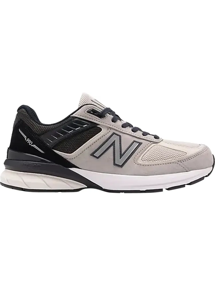 Кроссовки New Balance 990v5 Made in USA 'Light Grey Navy' — изображение 1 из 1, серый
