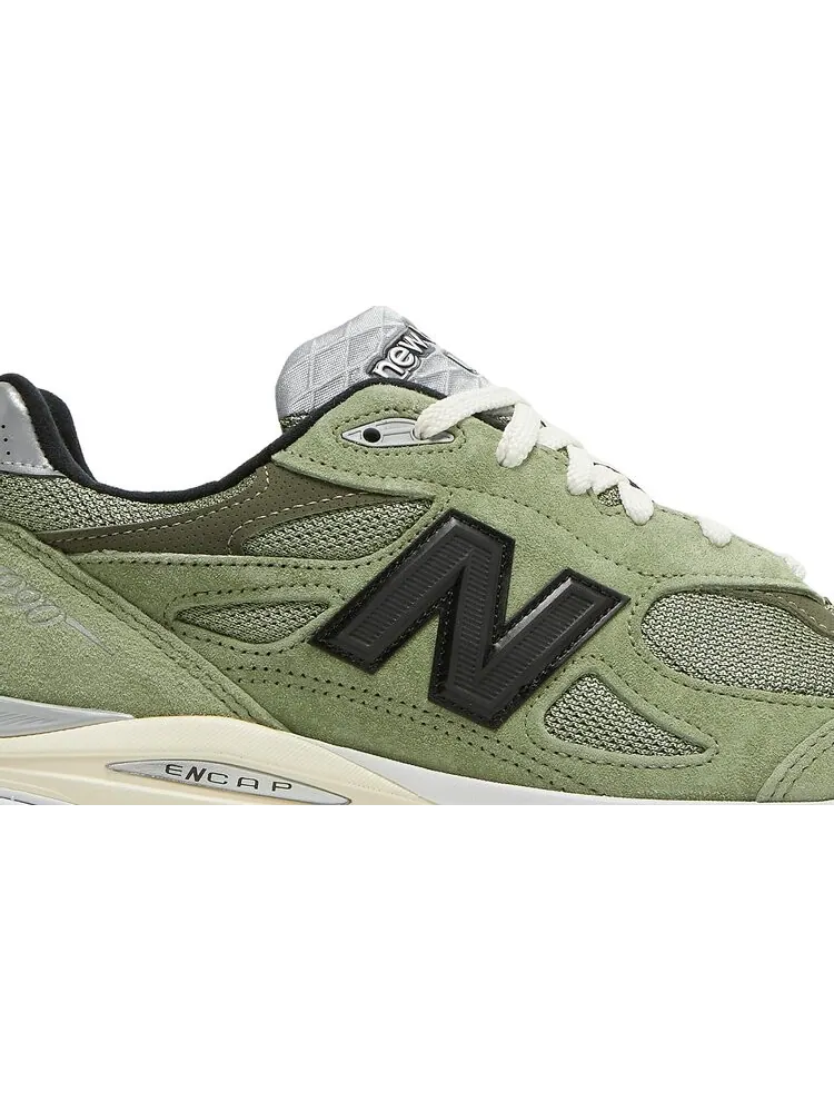 Кроссовки New Balance JJJJound x 990v3 Made in USA 'Olive' — изображение 2 из 8, зеленый