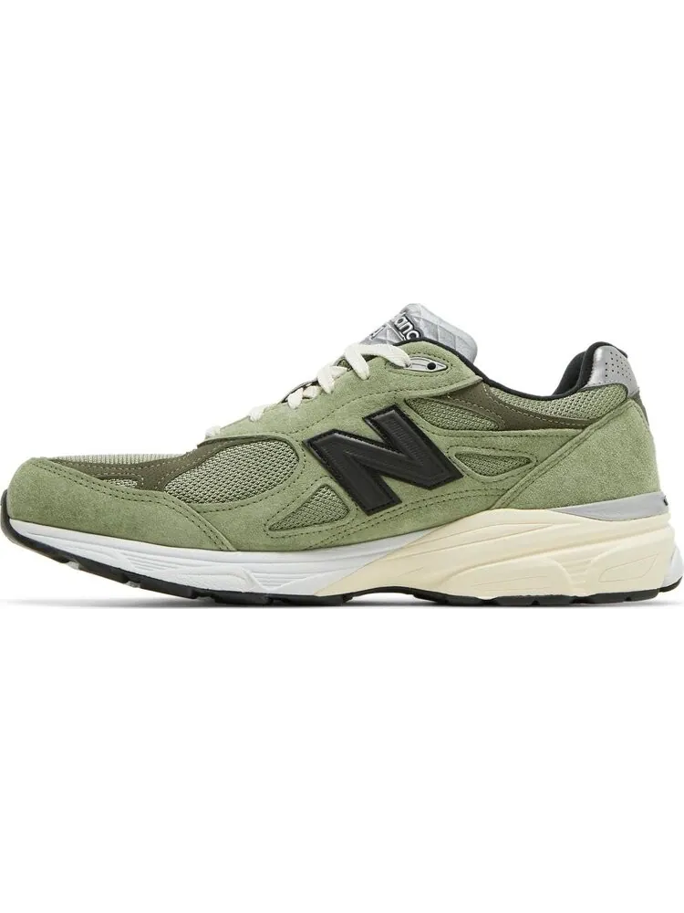 Кроссовки New Balance JJJJound x 990v3 Made in USA 'Olive' — изображение 3 из 8, зеленый