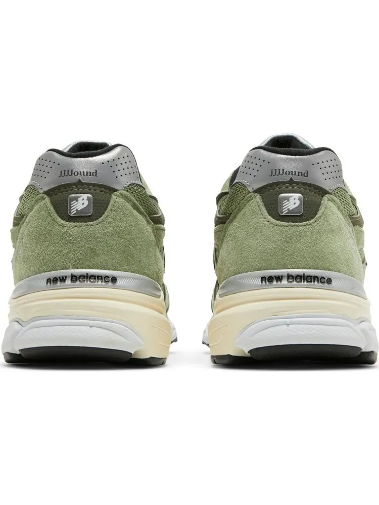 Кроссовки New Balance JJJJound x 990v3 Made in USA 'Olive' — изображение 6 из 8, зеленый