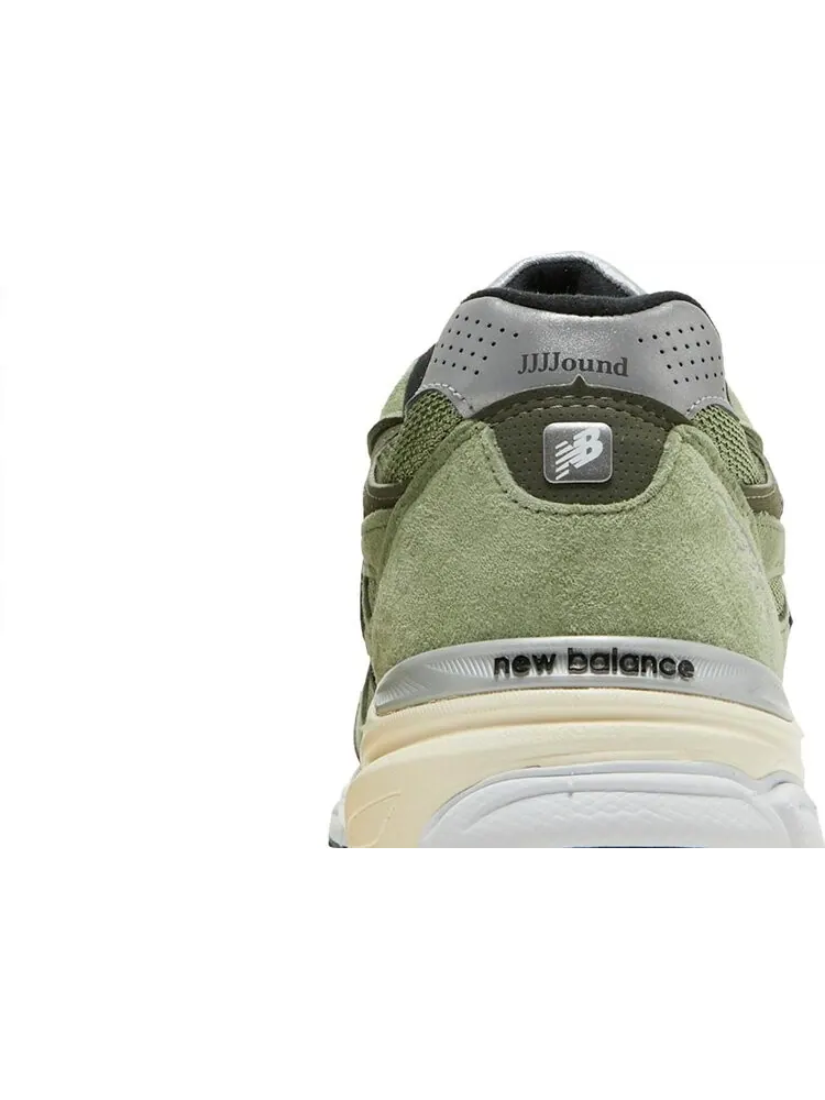 Кроссовки New Balance JJJJound x 990v3 Made in USA 'Olive' — изображение 7 из 8, зеленый