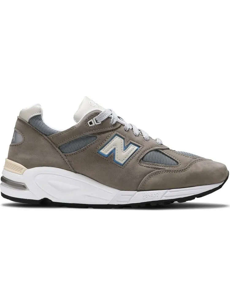 Кроссовки New Balance 990v2 Made in USA 'Steel Blue' — изображение 1 из 8, зеленый