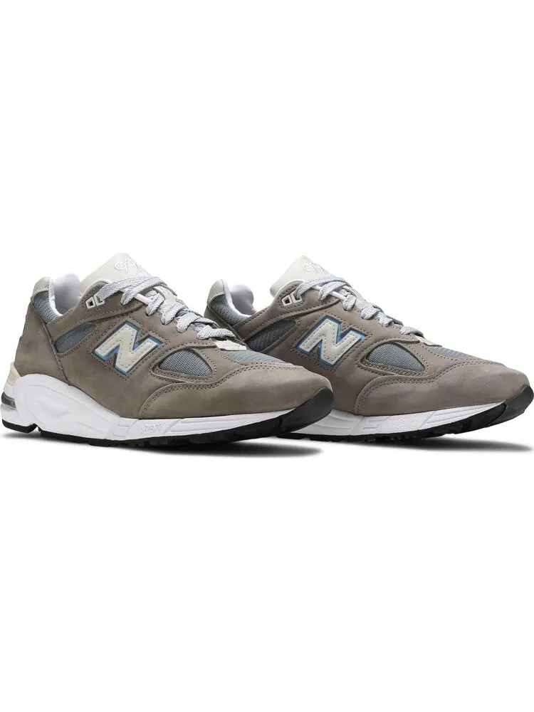 Кроссовки New Balance 990v2 Made in USA 'Steel Blue' — изображение 8 из 8, зеленый