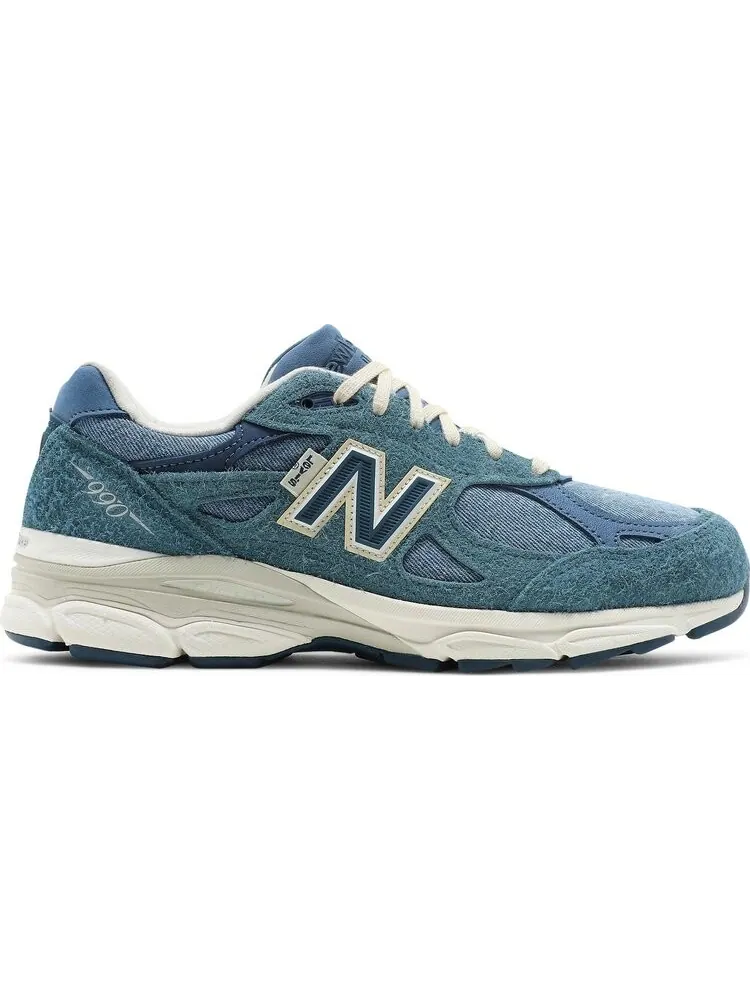 Кроссовки New Balance Levi's x 990v3 Made In USA 'Mallard Blue' — изображение 1 из 8, синий