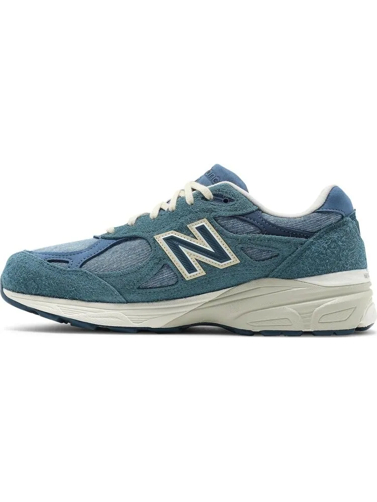 Кроссовки New Balance Levi's x 990v3 Made In USA 'Mallard Blue' — изображение 3 из 8, синий
