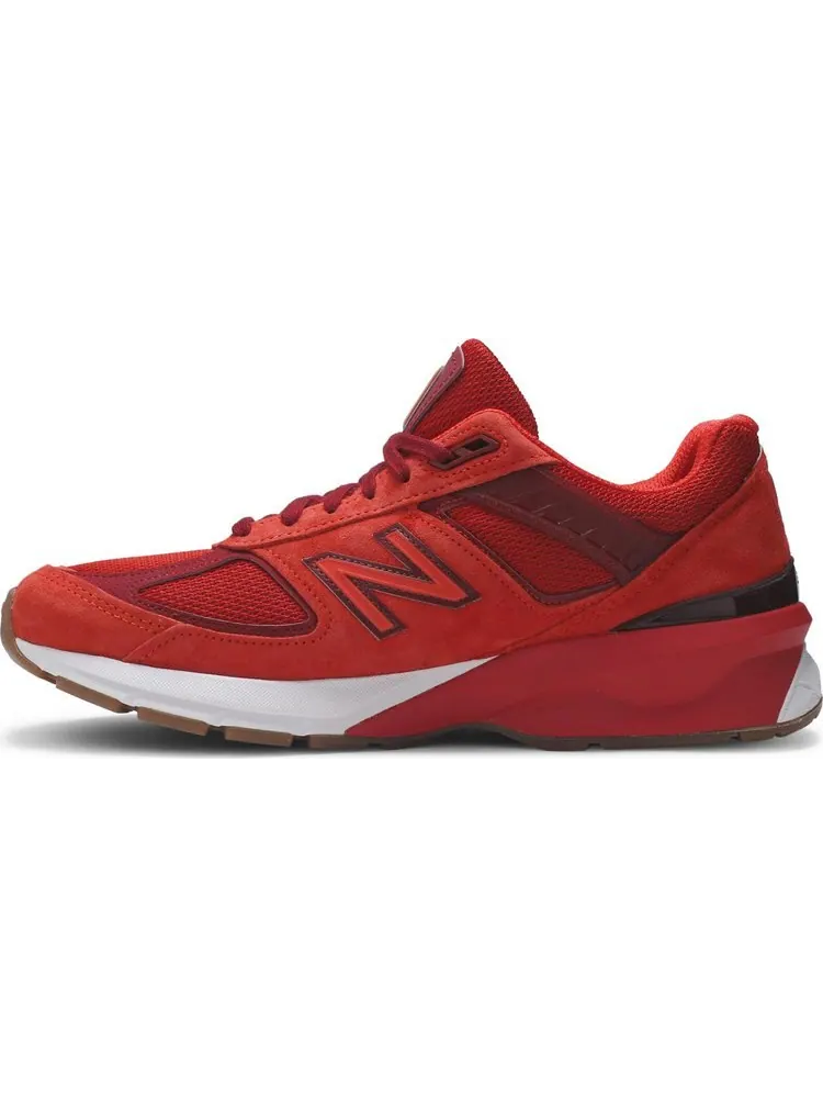 Кроссовки New Balance 990v5 Made in USA 'Molten Lava' — изображение 3 из 8, красный