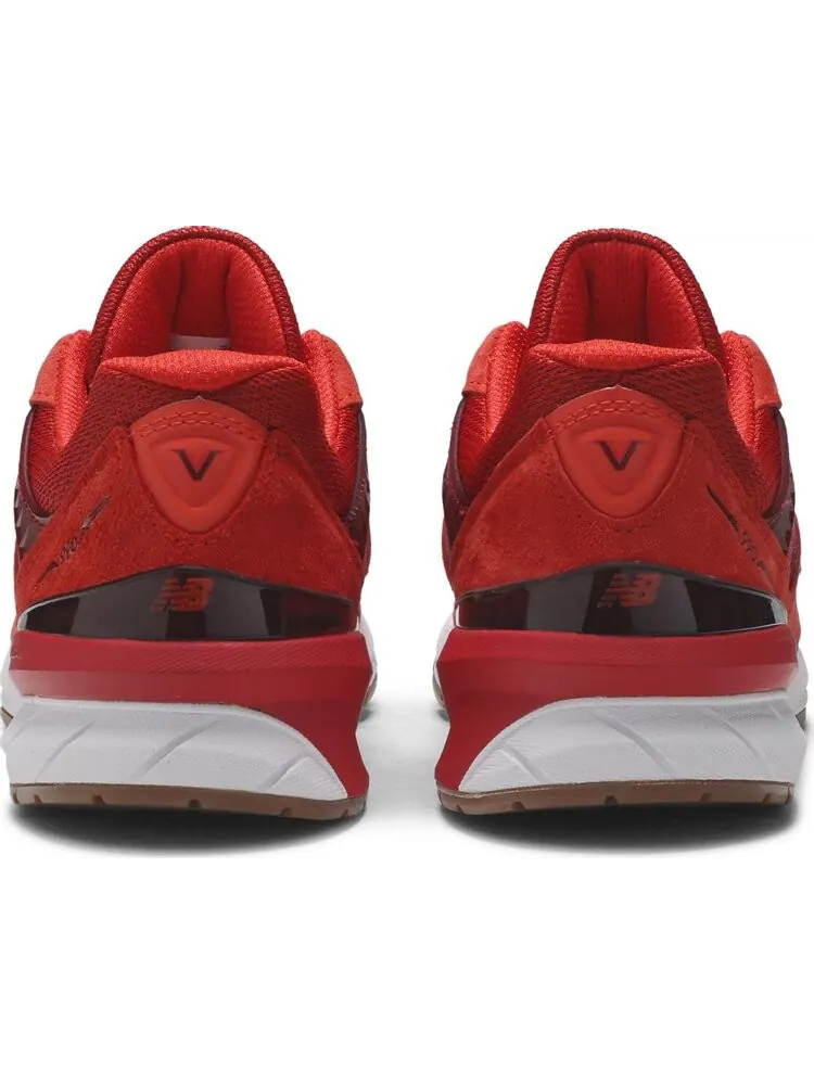 Кроссовки New Balance 990v5 Made in USA 'Molten Lava' — изображение 6 из 8, красный