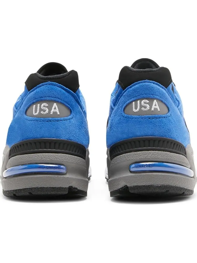 Кроссовки New Balance 990v2 Made in USA 'Blue Suede', премиальная замша — изображение 6 из 8, синий