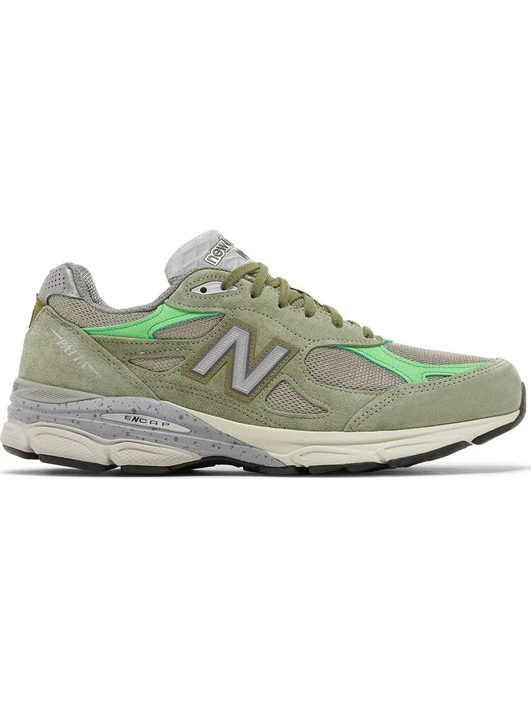 Кроссовки New Balance Patta x 990v3 Made in USA 'Keep Your Family Close' — изображение 1 из 8, зеленый