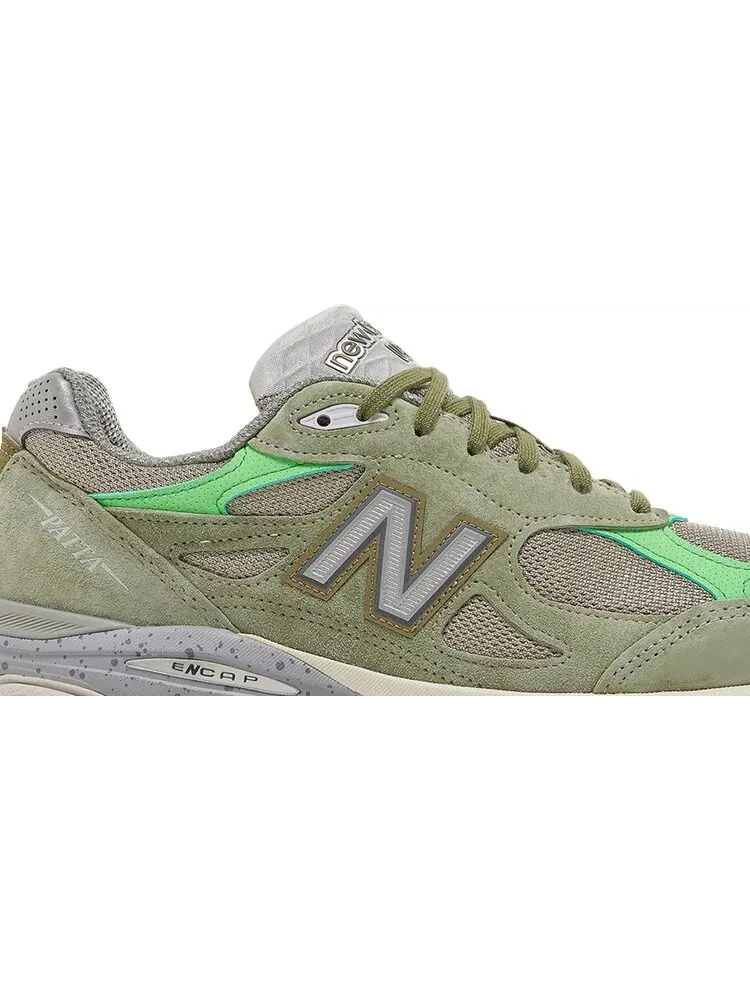Кроссовки New Balance Patta x 990v3 Made in USA 'Keep Your Family Close' — изображение 2 из 8, зеленый