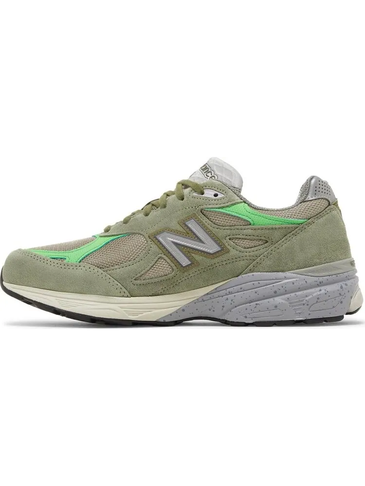 Кроссовки New Balance Patta x 990v3 Made in USA 'Keep Your Family Close' — изображение 3 из 8, зеленый