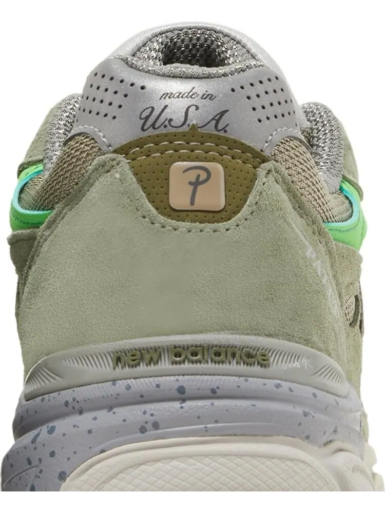 Кроссовки New Balance Patta x 990v3 Made in USA 'Keep Your Family Close' — изображение 7 из 8, зеленый