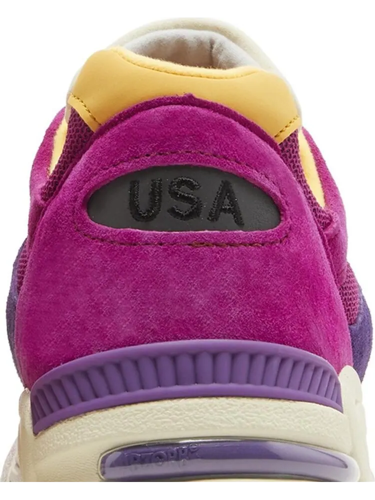 Кроссовки New Balance 990v2 Made in USA 'Purple Yellow' — изображение 7 из 8, фиолетовый