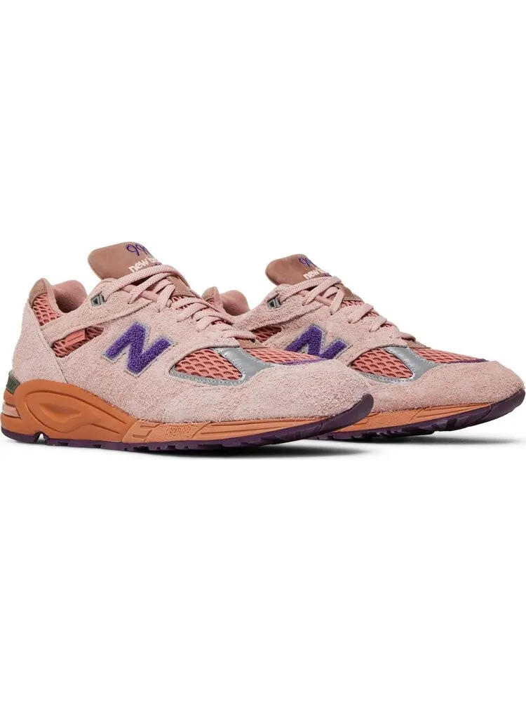Кроссовки New Balance Salehe Bembury x 990v2 Made in USA 'Sand Be The Time' — изображение 8 из 8, розовый