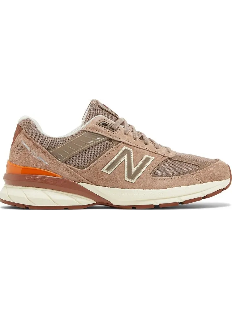 Кроссовки New Balance Slow Steady Club x 990v5 Made in USA 'Brown' — изображение 1 из 8, коричневый