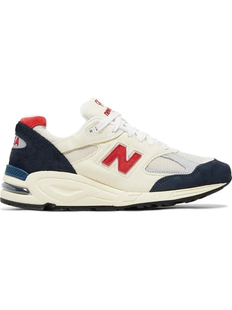 Кроссовки New Balance Teddy Santis x 990v2 Made in USA 'Navy Sea Salt' — изображение 1 из 8, белый