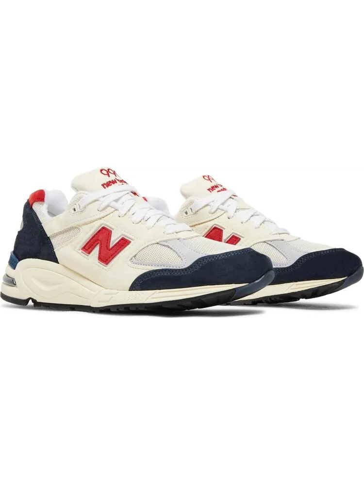 Кроссовки New Balance Teddy Santis x 990v2 Made in USA 'Navy Sea Salt' — изображение 8 из 8, белый