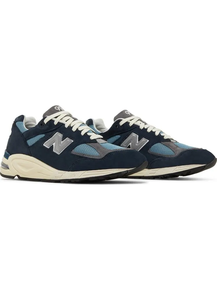 Кроссовки New Balance Teddy Santis x 990v2 Made in USA 'Navy' — изображение 8 из 8, синий