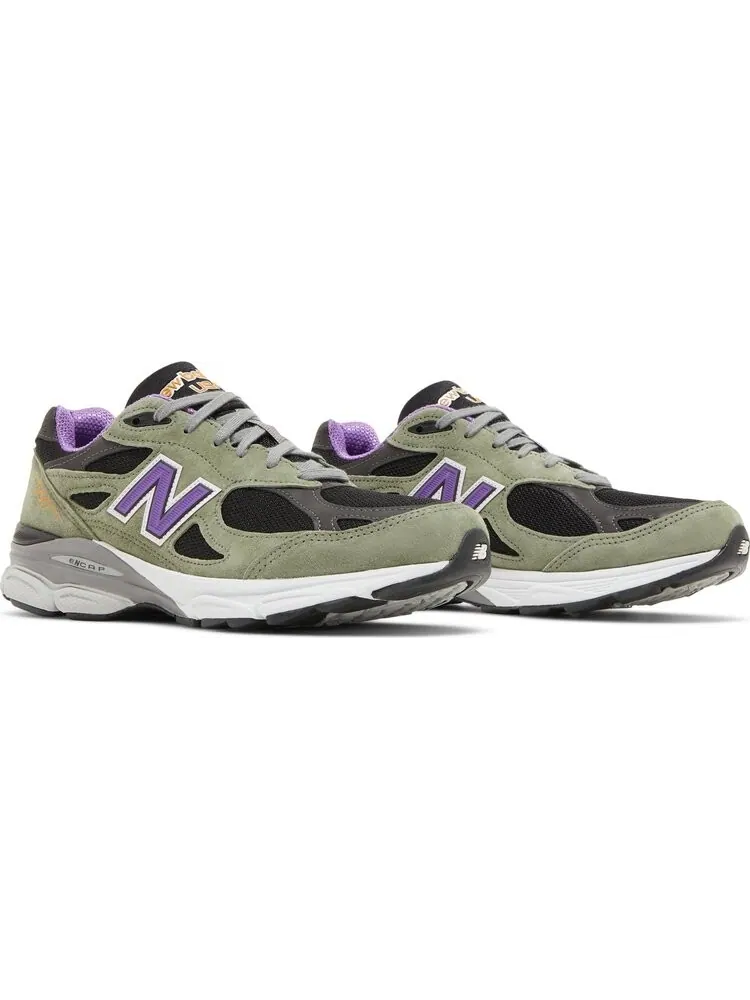 Кроссовки New Balance Teddy Santis x 990v3 Made In USA 'Olive Leaf' — изображение 8 из 8, зеленый