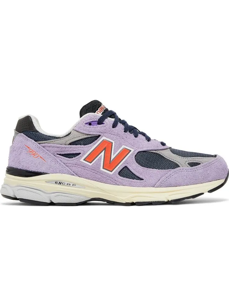 Кроссовки New Balance Teddy Santis x 990v3 Made in USA 'Raw Amethyst' — изображение 1 из 10, фиолетовый