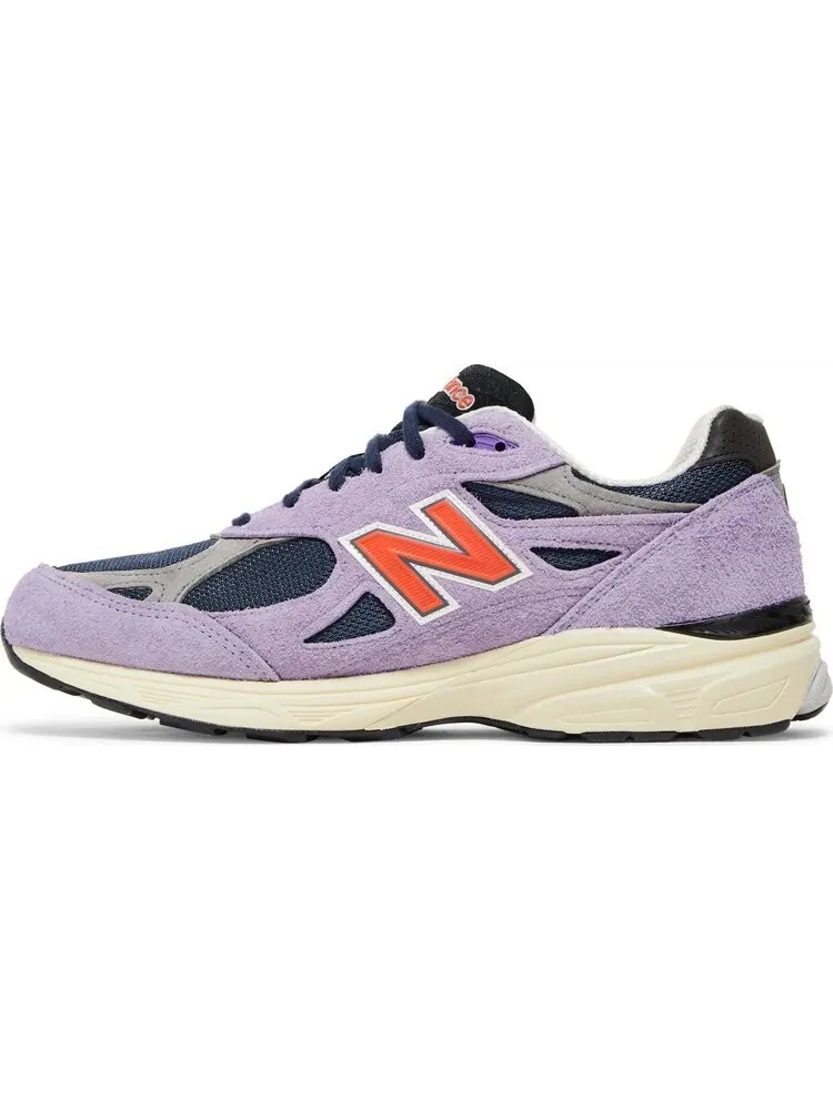 Кроссовки New Balance Teddy Santis x 990v3 Made in USA 'Raw Amethyst' — изображение 3 из 10, фиолетовый