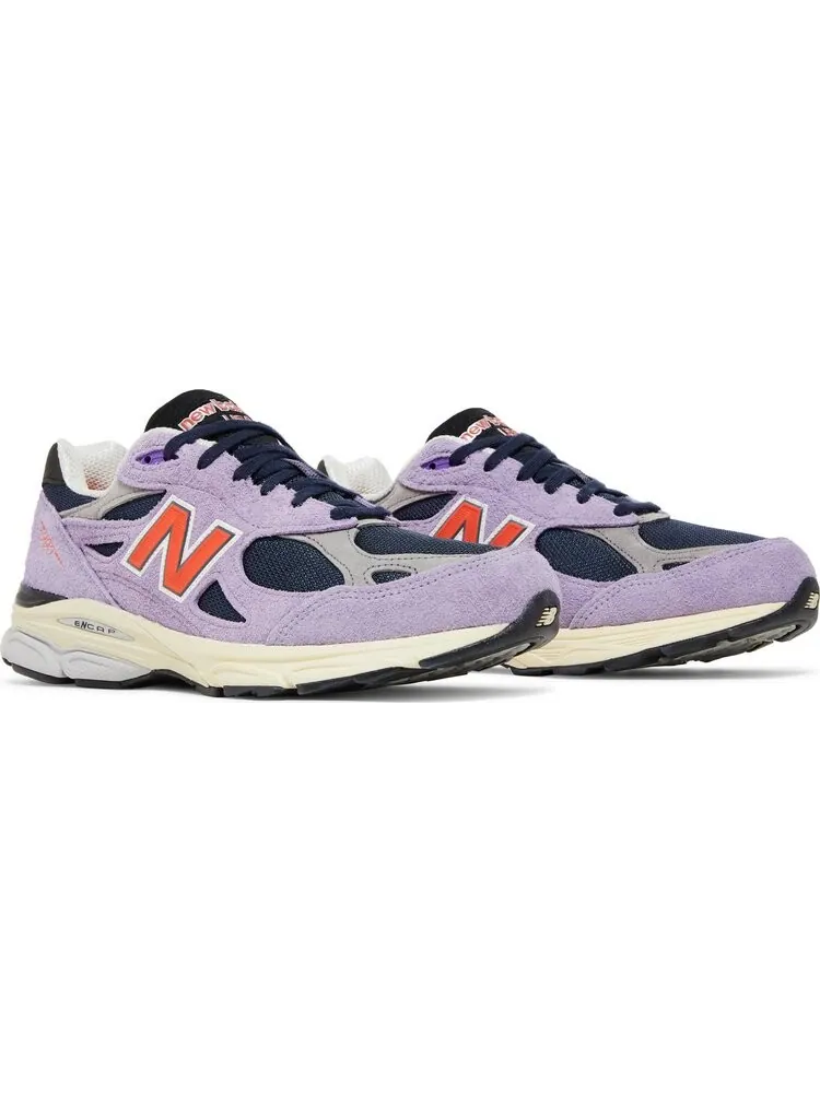 Кроссовки New Balance Teddy Santis x 990v3 Made in USA 'Raw Amethyst' — изображение 8 из 10, фиолетовый