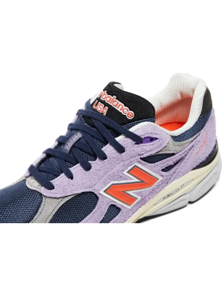 Кроссовки New Balance Teddy Santis x 990v3 Made in USA 'Raw Amethyst' — изображение 9 из 10, фиолетовый