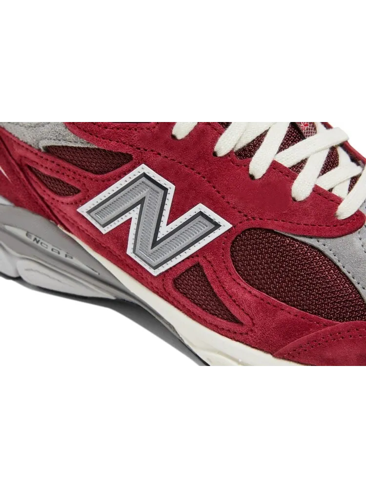 Кроссовки New Balance Teddy Santis x 990v3 Made in USA 'Scarlet Marblehead' — изображение 10 из 10, красный
