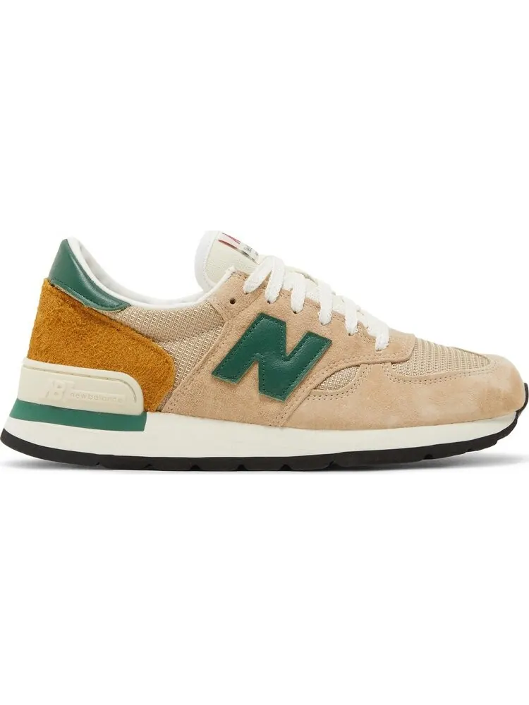 Кроссовки New Balance 990v1 Made in USA 'Tan Green' — изображение 1 из 4, бежевый